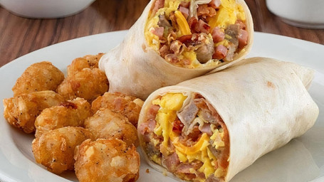 Meat Lover Omelet Burrito