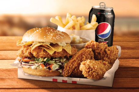Zinger Crunch Burger 8482; Caixa