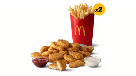 20 Mcnuggets 2 Large Fries