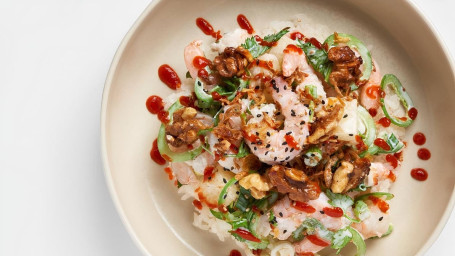 Honey Walnut Shrimp Poke