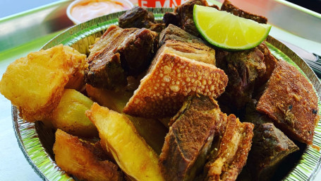 Chicharrones De Cerdo Latin Bowl