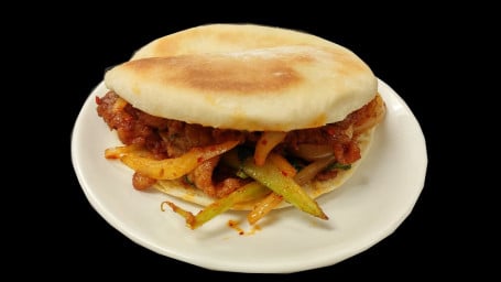 A32. Lamb Cumin Sandwich Zī Rán Yáng Ròu Jiā Dà Bǐng