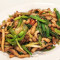 83. kè jiā xiǎo chǎo Dry Squid with Green Onion Shredded Pork Bellies