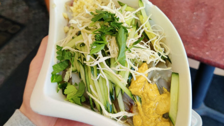 Clear Noodle Salad With Mustard Shredded Chicken