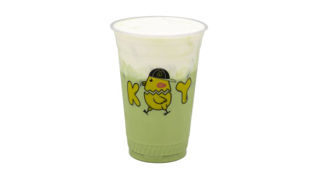 Matcha Milk Tea With Cheese Foam