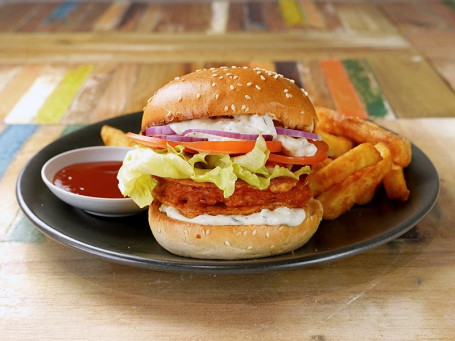 Chunky Prawn Burger