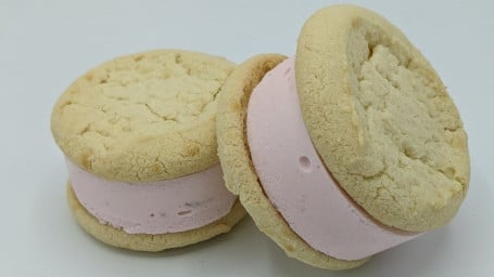 Strawberry Ice Cream Cookie Sandwich