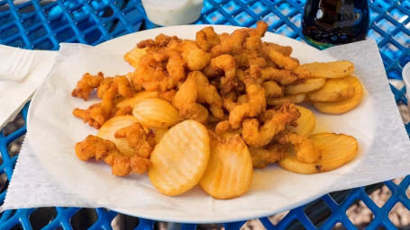 Fried Clam Strips And Chipps