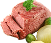 Cereais de carne de bovino