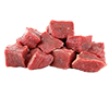Cubos de carne bovina