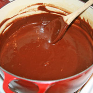 Molho de chocolate quente